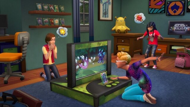 Игра про космических монстров в каталоге The Sims 4 «Детская комната»